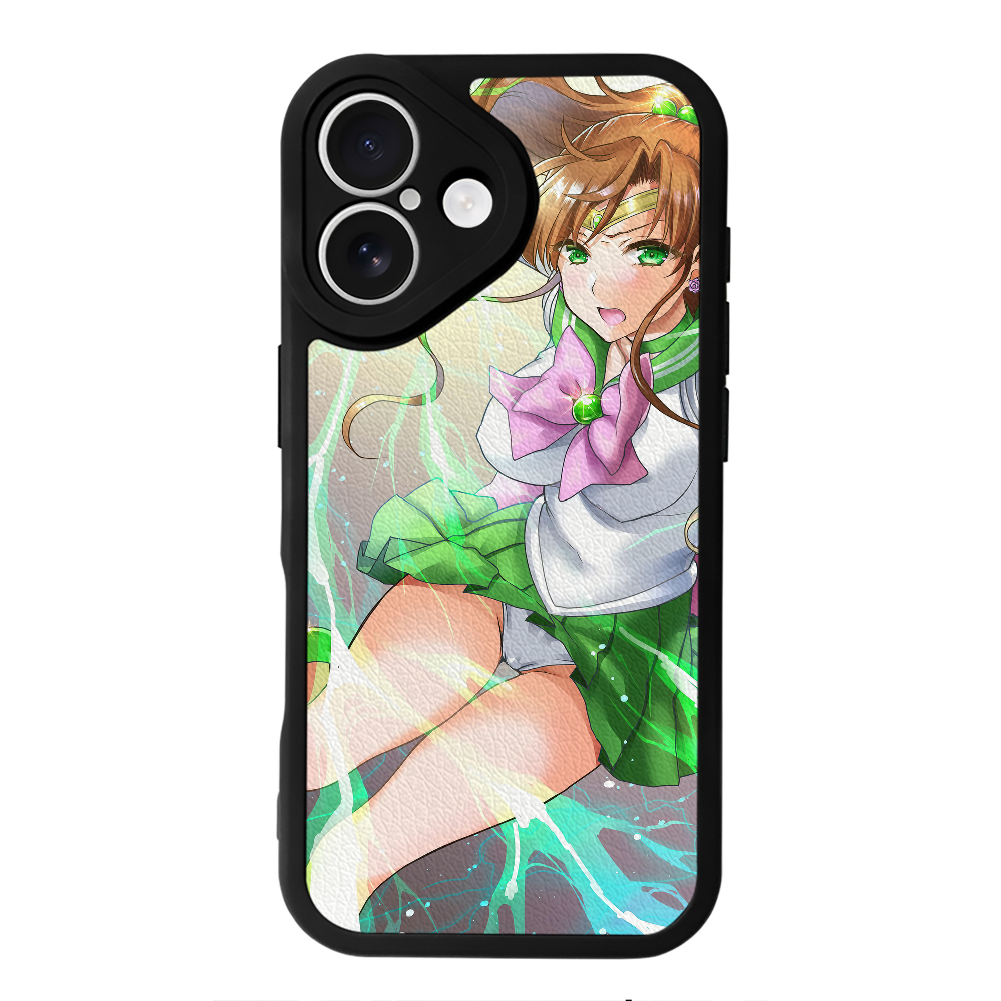 （画像用） 美少女戦士セーラームーン Sailor Moon 【iPhone 16シリーズ対応】シリコンスマホケース（レザー調） 材質：シリコン